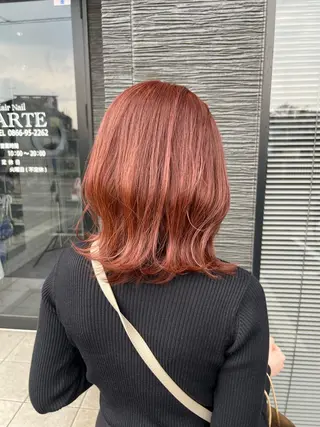 ロング カラー 友滝 真菜美のヘアスタイル