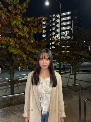ロング カラー DEPT 西川もかのヘアスタイル