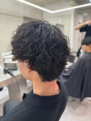 パーマ メンズ ブリーチ/パーマ特化 片平和寿のヘアスタイル