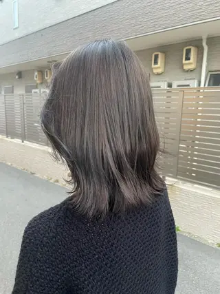 ミディアム LICO 木村真知子のヘアスタイル