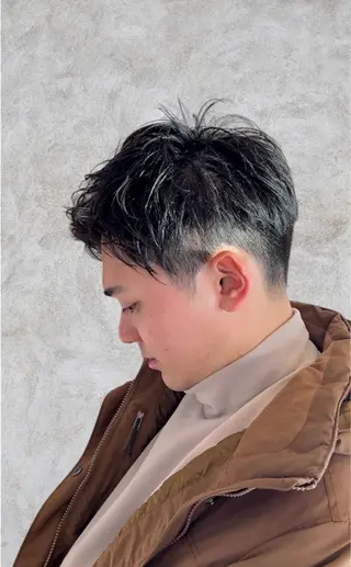 ショート メンズ 札幌栄町メンズパーマ 近藤かなたのヘアスタイル