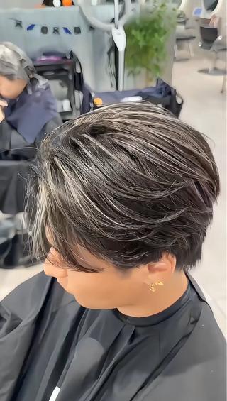 ミディアム メンズ レイヤーカット メンズカット/大智のヘアスタイル