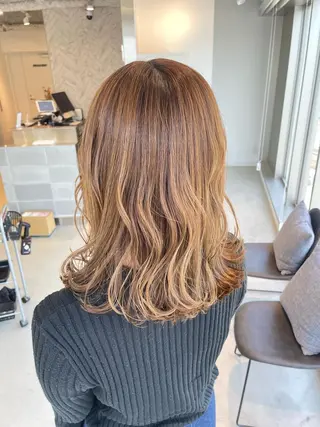 ミディアム 🎗副店長/井上 竜 ブリーチ指名No.1のヘアスタイル