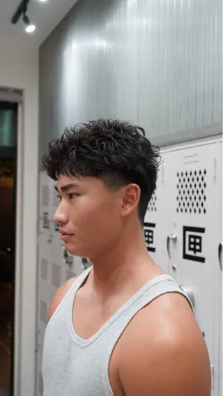 パーマ メンズパーマ特化⭕️ 春山凜乃介のヘアスタイル