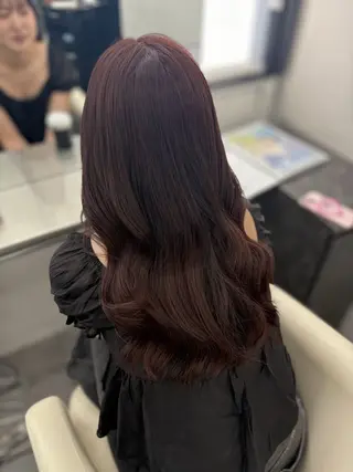 セミロング カラー 透明感カラー×顔周り mizuki🫧のヘアスタイル