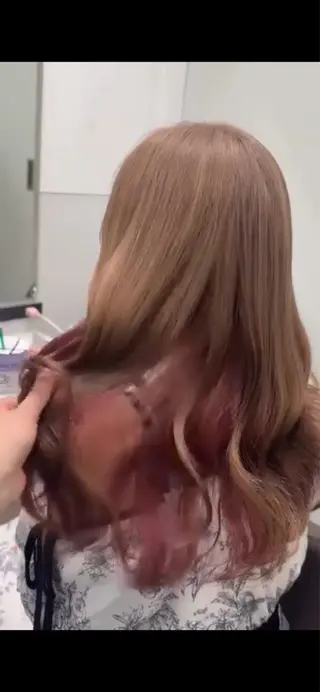 ロング カラー ブリーチモデル募集 🎀HARUNA🎀のヘアスタイル