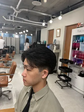 メンズ 下北沢メンズパーマ 特化園田 楓莉のヘアスタイル