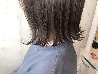 ミディアム カラー ひろせ かなのヘアスタイル