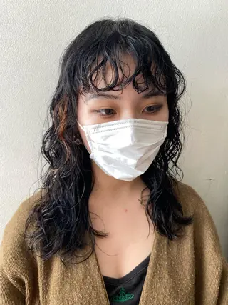 セミロング パーマ フレンチボブパーマ Yuukiのヘアスタイル