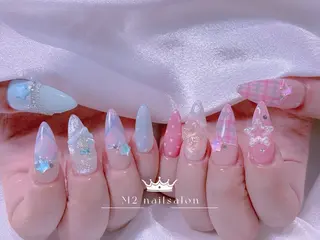 ネイル 長さだし専門店 M2 rikaのネイルデザイン