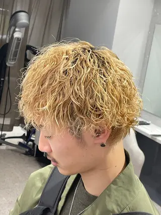 パーマ メンズ 京都河原町 メンズパーマ助川龍哉のヘアスタイル