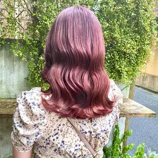 セミロング カラー shiori ❤︎ /透明感カラーのヘアスタイル