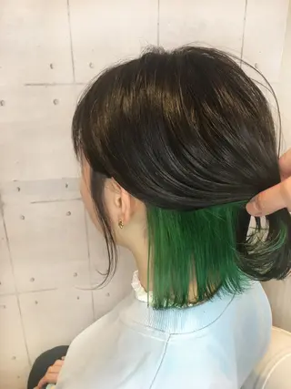 ミディアム カラー 韓・中華美女ヘア 🇰🇷×🇨🇳のヘアスタイル
