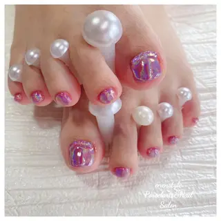 ミディアム ネイル 🐾enen style 🐾のネイルデザイン
