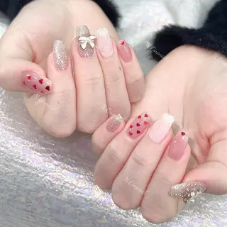 ネイル 長いだし/スカルプ/ パラシェルN.oneのネイルデザイン