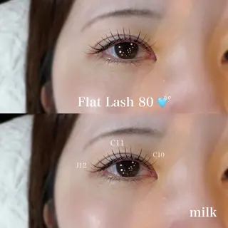 マツエク・マツパ milk希望ヶ丘 kikuchiのマツエク・マツパデザイン