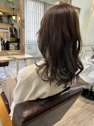 セミロング ナカヤマ ヒロトのヘアスタイル