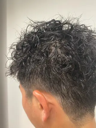 ショート パーマ メンズ 永野 正芳のヘアスタイル