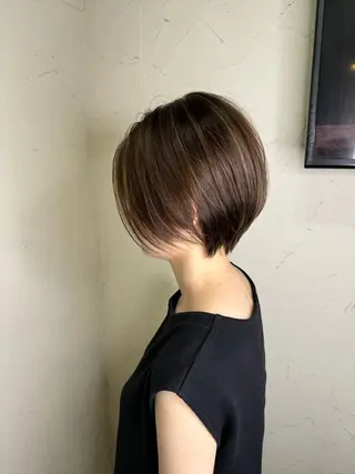 ショート カラー 韓国ヘア🫧艶カラー 🫧髪質改善/オオヤのヘアスタイル