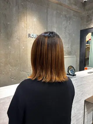 ミディアム 似合わせパーマ カラー/ゼンのヘアスタイル
