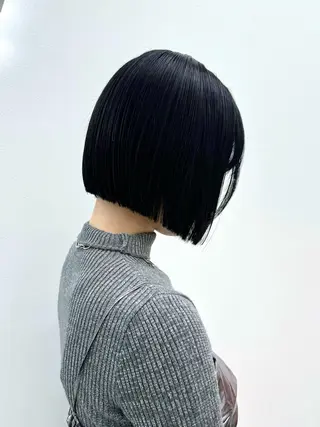 ショート カラー ヘアアレンジ 縮毛矯正🤍 盛れるボブ/ひかりのヘアスタイル