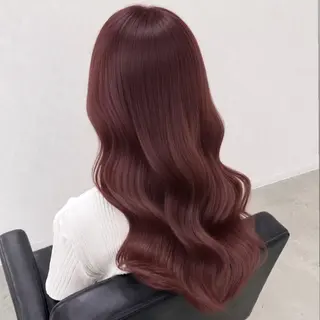 セミロング カラー 🎀ピンクベージュ/ 梅田/茶屋町🎀のヘアスタイル
