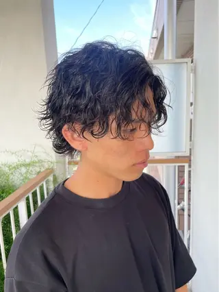 パーマ メンズ メンズモテパーマ💙 fuwaのヘアスタイル