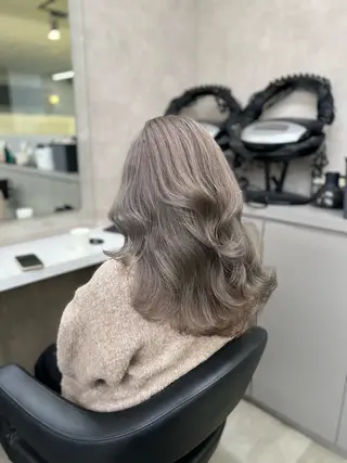 ロング カラー ヘアアレンジ 💍透明感×韓流ハイ トーン💍RYUTAのヘアスタイル