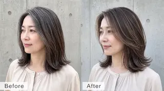 セミロング ショート. ボブヘア専門店のヘアスタイル