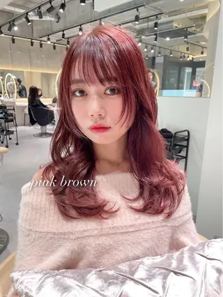 セミロング カラー 谷川が作る熊本1🥇 レイヤーカットのヘアスタイル