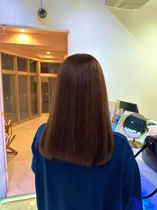ミディアム カラー モテ艶🪄ベージュ カラー🧸RUKAのヘアスタイル