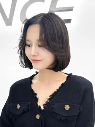 ショート カラー ヘアアレンジ 縮毛矯正🤍 盛れるボブ/ひかりのヘアスタイル