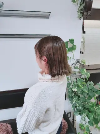 ショート ツヤ髪ケアカラー✨ 中谷良成のヘアスタイル