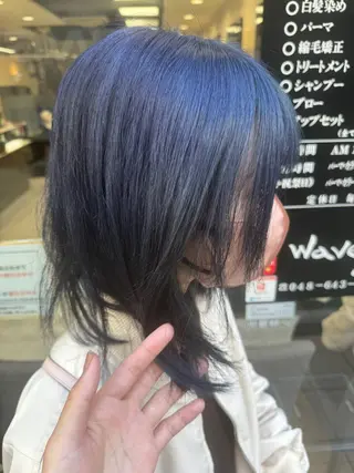 ミディアム カラー ヘアアレンジ 目黒 碧人のヘアスタイル