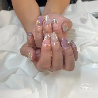 ミディアム ネイル SalonPrima 西院Nail&Eyeのネイルデザイン