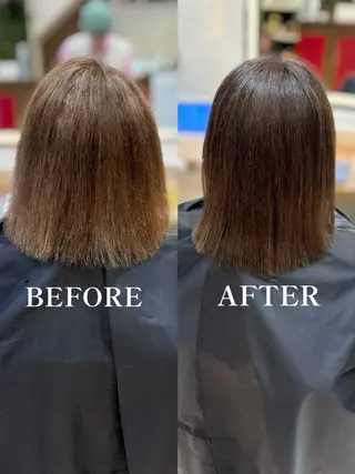 ミディアム あやか 白髪ぼかしハイライトのヘアスタイル