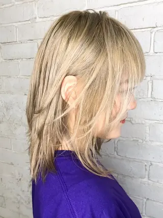 セミロング カラー welring hair salonのヘアスタイル