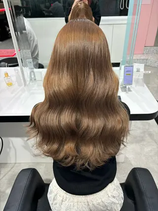 ロング 艶髪ハイトーンカラー 渋谷🎀ririkaのヘアスタイル