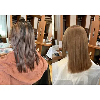 ミディアム カラー ヘアアレンジ topstylist 野口 雅のヘアスタイル