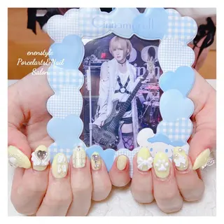 ミディアム ネイル 🐾enen style 🐾のネイルデザイン