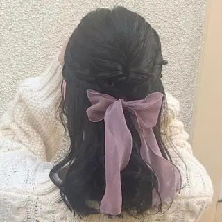 ヘアアレンジ レイヤー/ブリーチ/ 新宿/福元実希のヘアスタイル