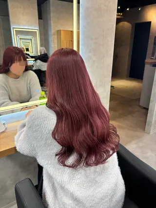 ロング カラー パーマ ヘアアレンジ 透明感ブリーチカラー 🌈TOMOHIROのヘアスタイル
