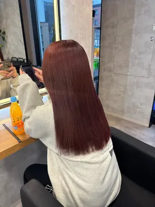 ロング カラー パーマ ヘアアレンジ 透明感ブリーチカラー 🌈TOMOHIROのヘアスタイル