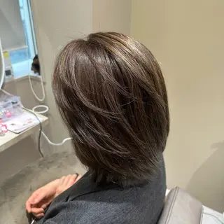 ショート 髪質改善個室サロン' 白髪ぼかし・縮毛矯正のヘアスタイル