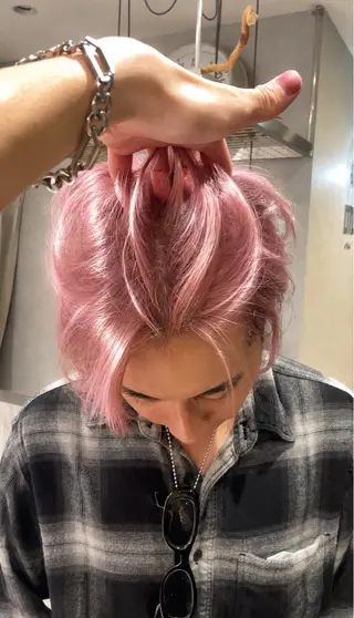 カラー メンズ ハイトーン特化💫/ デザインカラーのヘアスタイル