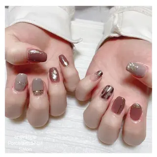ミディアム ネイル 🐾enen style 🐾のネイルデザイン