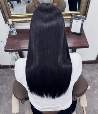 ロング しまぬき じゅねのヘアスタイル
