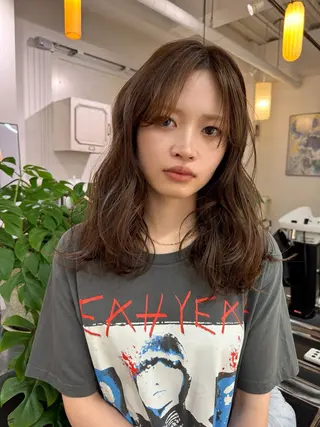 セミロング カラー パーマ ooit 【オーイット】のヘアスタイル