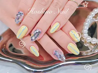 ネイル HOSHINO NAIL_長さだしのネイルデザイン