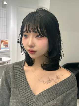 ミディアム カラー オールマイティ美容師 💋𝑨𝑵𝑵𝑨のヘアスタイル